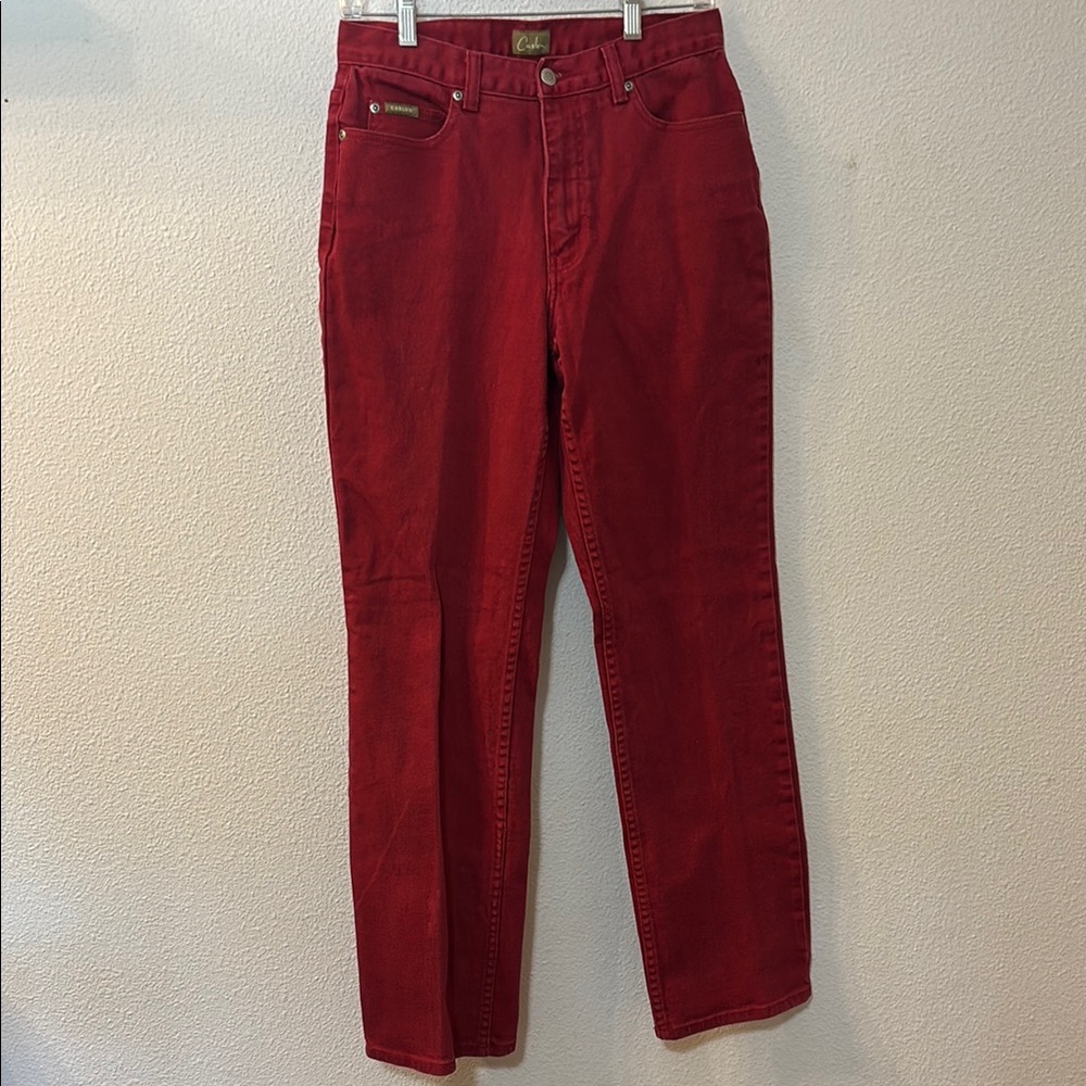 Caslon Red Straight Jeans